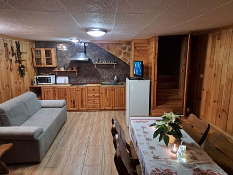 Kitchen or kitchenette, Living room, Seating area, Dining area, oven, stove