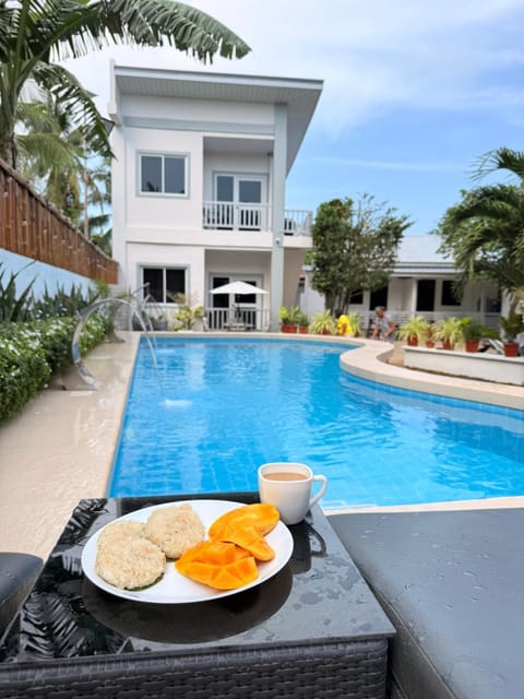 Property building, Pool view, Swimming pool, sunbed