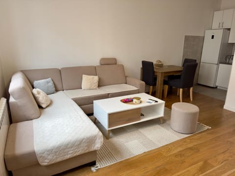 Kitchen or kitchenette, Living room, Seating area