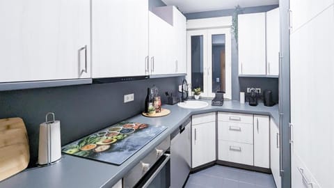 Kitchen or kitchenette, Food, dishwasher, oven, stove