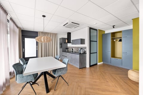 Kitchen or kitchenette, Dining area, oven, stove