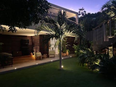 Patio, Night, Garden view