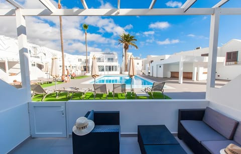Patio, Seating area, Pool view, Swimming pool