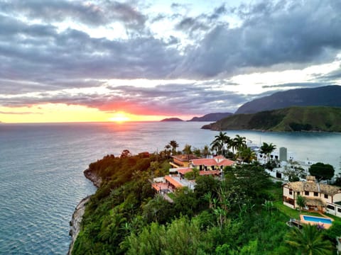 View (from property/room), Mountain view, Sea view, Sunset