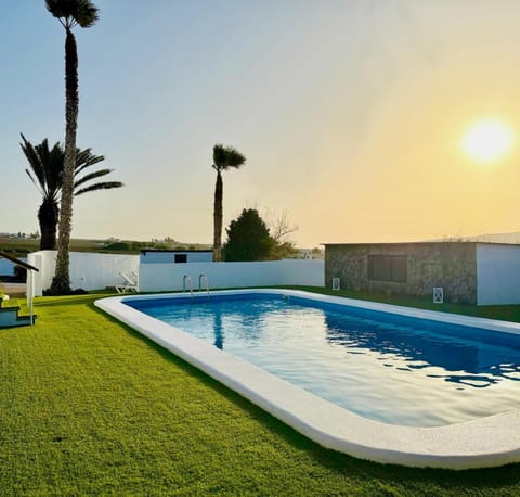 Day, Natural landscape, Pool view, Swimming pool, Sunset, sunbed