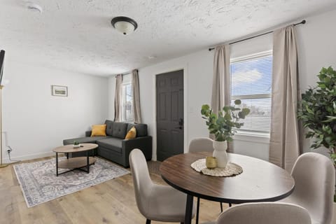 Facade/entrance, Living room, Seating area, Dining area