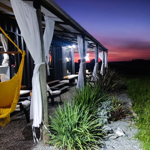 Property building, Night, View (from property/room), Garden view