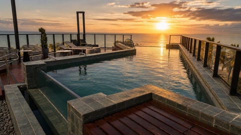 Natural landscape, Pool view, Sea view, Swimming pool, Sunrise