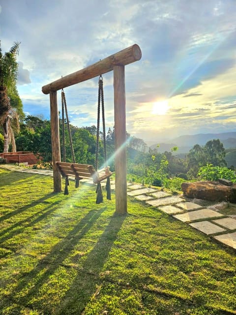 Natural landscape, Garden, Garden view, Sunset