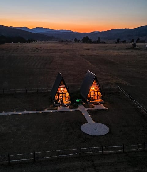 Bird's eye view, Mountain view, Sunset