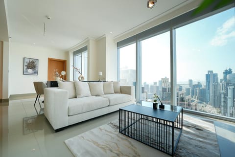 View (from property/room), Living room, Seating area, City view