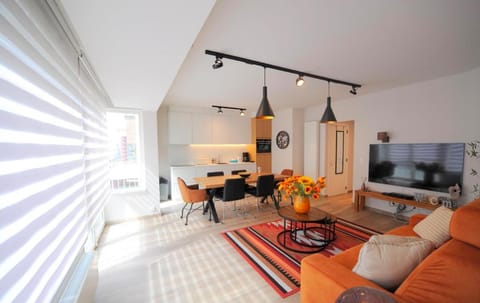 TV and multimedia, Kitchen or kitchenette, Living room, Seating area, Dining area