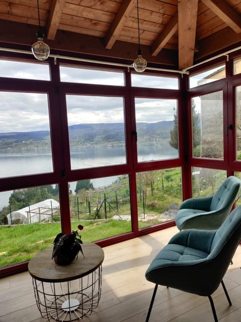 Natural landscape, Living room, Lake view