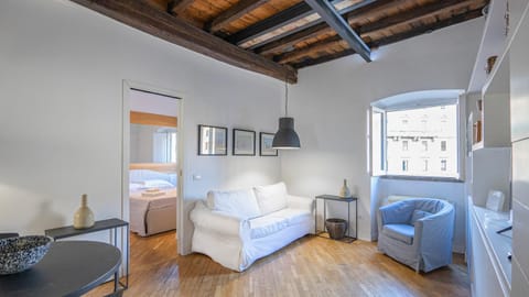 Bed, Living room, Seating area, Bedroom