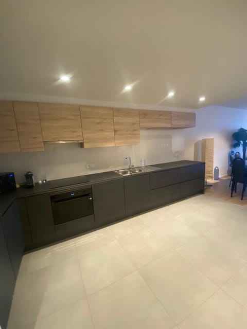 Kitchen or kitchenette, dishwasher, stove