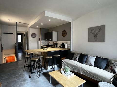 Bed, furniture, kitchen