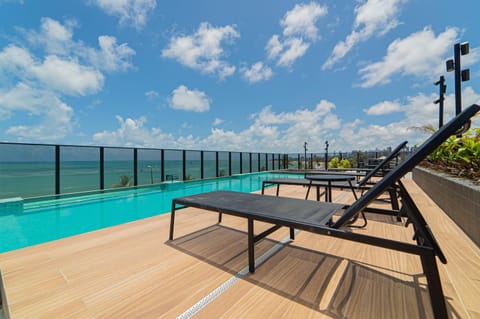 Natural landscape, Swimming pool, sunbed