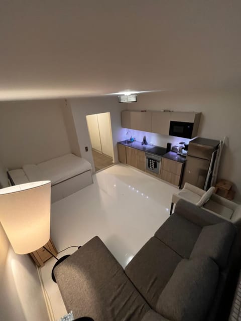 Bed, Living room, Photo of the whole room