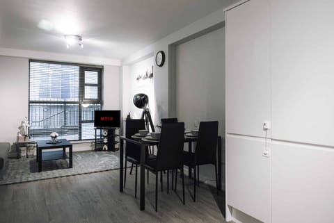 Living room, Seating area, Dining area