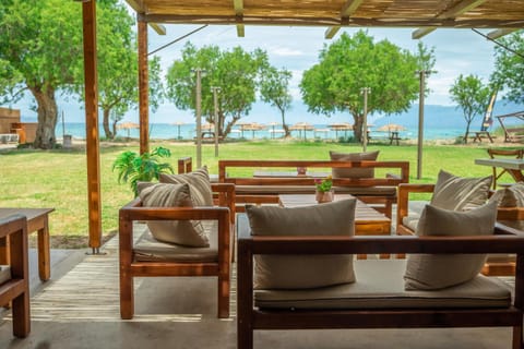 Garden, Living room, Seating area, Garden view, Sea view