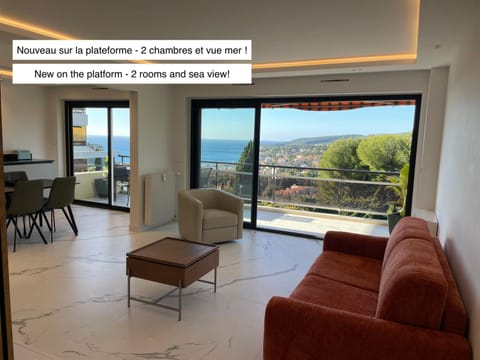 Living room, Seating area, Sea view