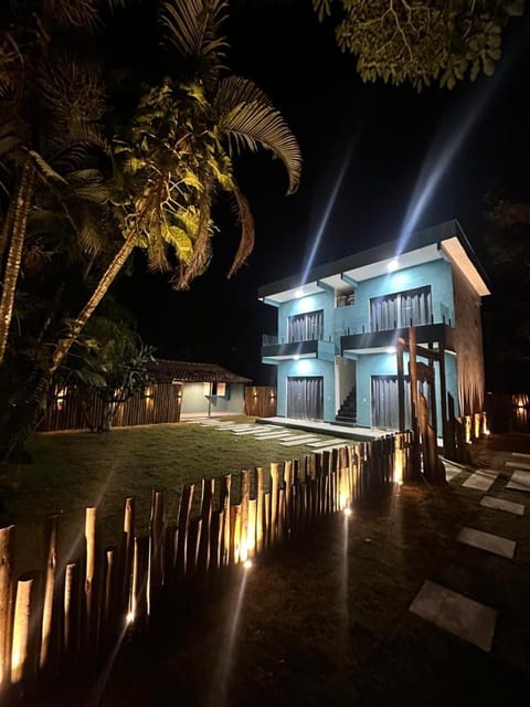 Property building, Night, Garden