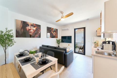 Kitchen or kitchenette, Living room, Seating area