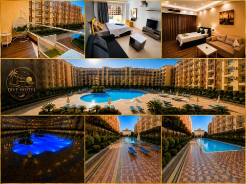 Property building, Day, Natural landscape, Pool view, Swimming pool, sunbed