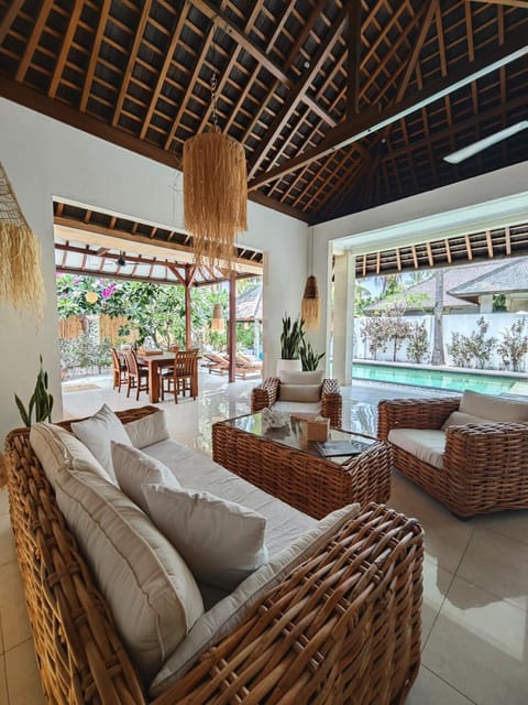 Living room, Seating area, Pool view, Swimming pool