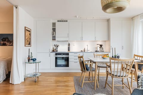 Kitchen or kitchenette, Dining area, stove