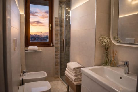 Shower, Toilet, towels