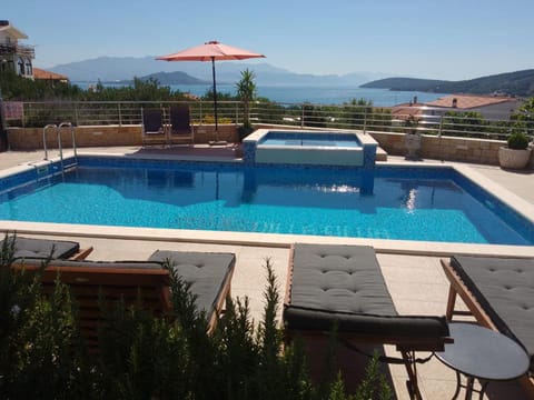 Natural landscape, Pool view, Swimming pool, sunbed