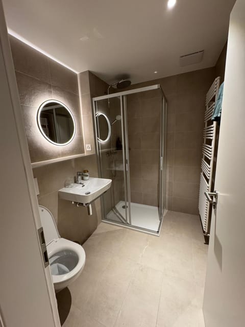 Shower, Toilet, Bathroom, towels