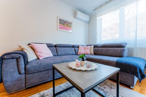 View (from property/room), Living room, Decorative detail, Seating area, air conditioner
