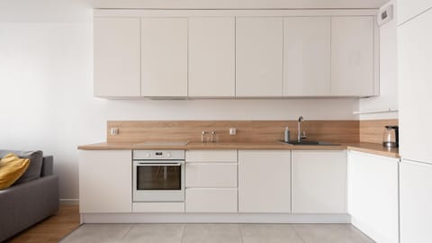 Kitchen or kitchenette, dishwasher, stove