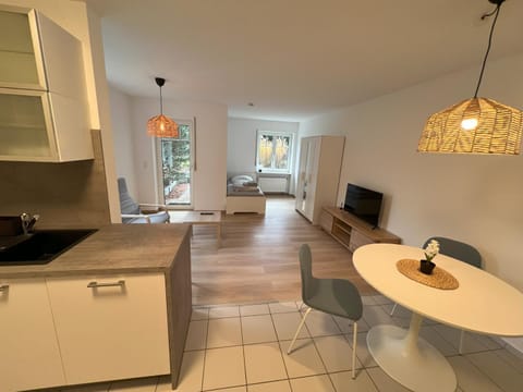 Kitchen or kitchenette, Living room, Dining area