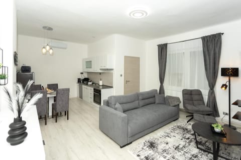 Kitchen or kitchenette, Living room, Dining area