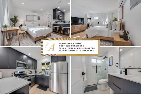 Brand New Apt w Parking Blocks from Downtown- A House in Sunnyvale