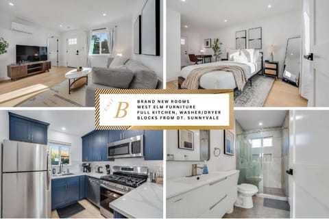 Brand New Apt w Parking Blocks from Downtown- B House in Sunnyvale