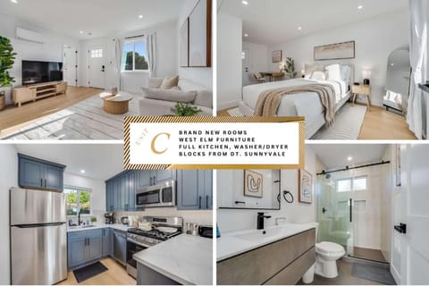 Brand New Apt w Parking Blocks from Downtown- C House in Sunnyvale