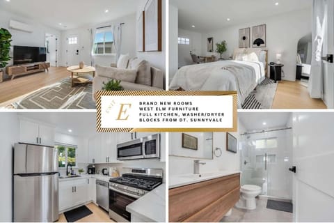 Brand New Apt w Parking Blocks from Downtown- E House in Sunnyvale