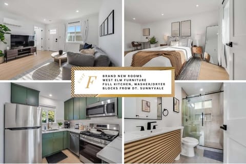 Brand New Apt w Parking Blocks from Downtown- F House in Sunnyvale