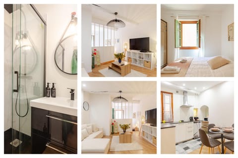Bed, TV and multimedia, Kitchen or kitchenette, Living room