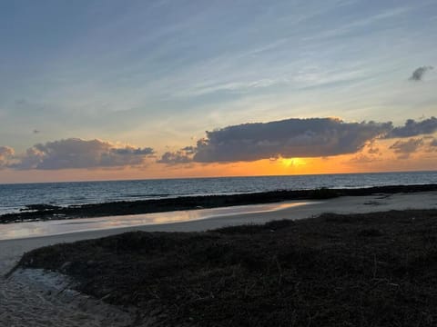 Day, Natural landscape, Beach, Sea view, Sunset