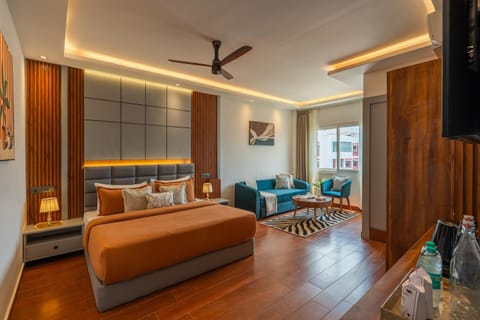 Bed, TV and multimedia, Photo of the whole room, Bedroom, air conditioner