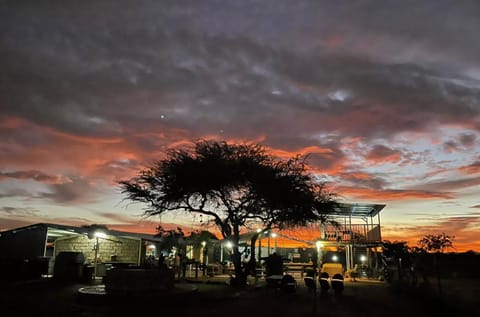 Property building, Sunset
