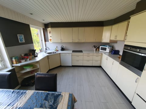 Kitchen or kitchenette, Dining area, dishwasher, oven, stove, toaster