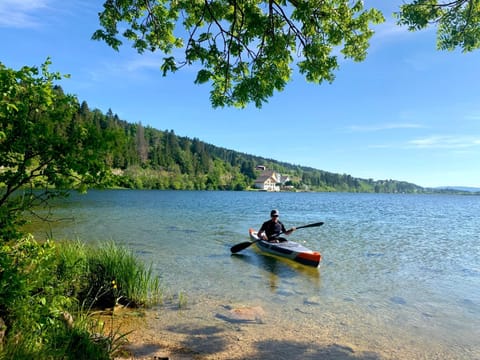 Natural landscape, Beach, Lake view