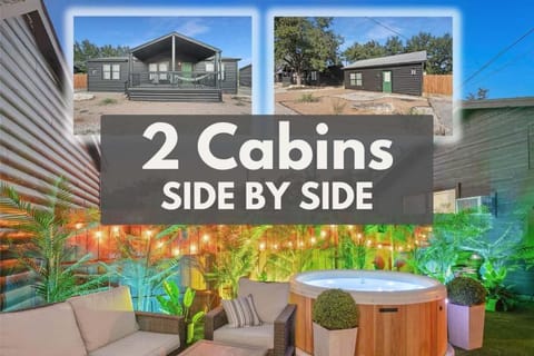 Starlight Horizon 2 Cabins Hot Tub & Pool - Pet-Friendly Texas Hill Country Stay Near Canyon Lake Sleeps 12, Stargazing, Group Getaway Cabin in Canyon Lake