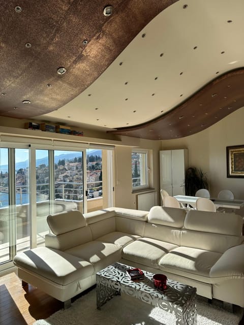Living room, Seating area, Sea view